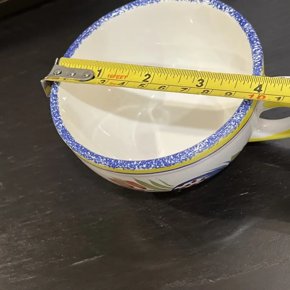 Vintage HENRIOT QUIMPER France French (1) Teacup Faience